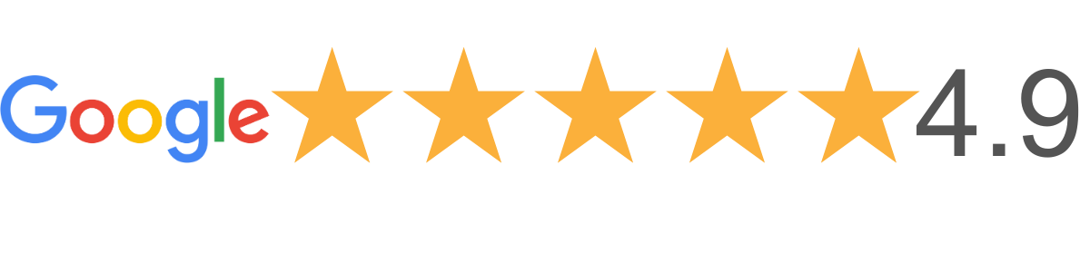 Google Review Rating 4.9 out of 5 stars